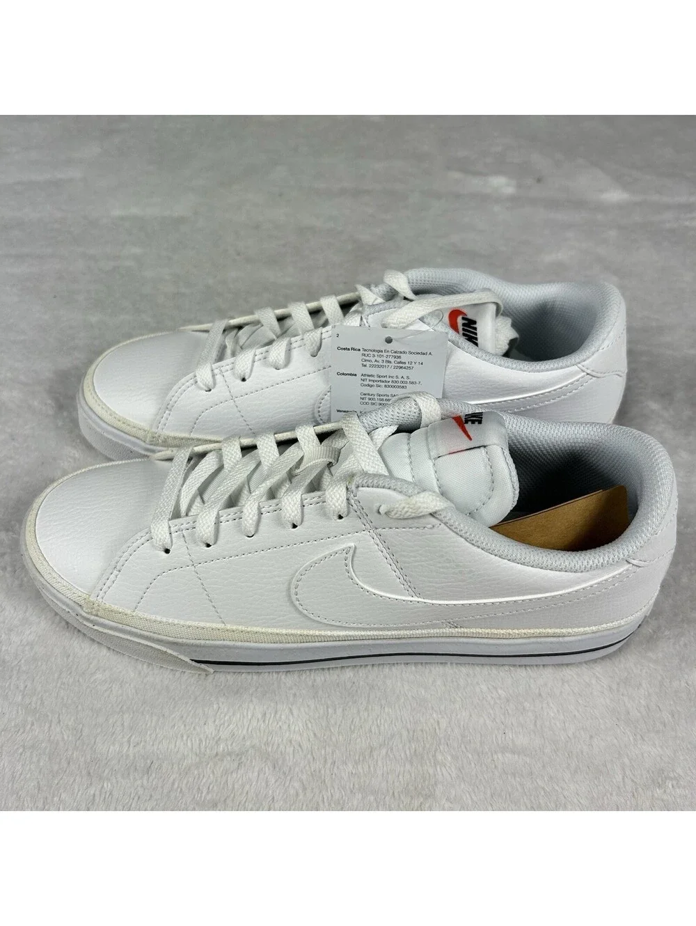 Nike Court Legacy NN White Black Men Unisex Casual Lifestyle Size 8 Shoes